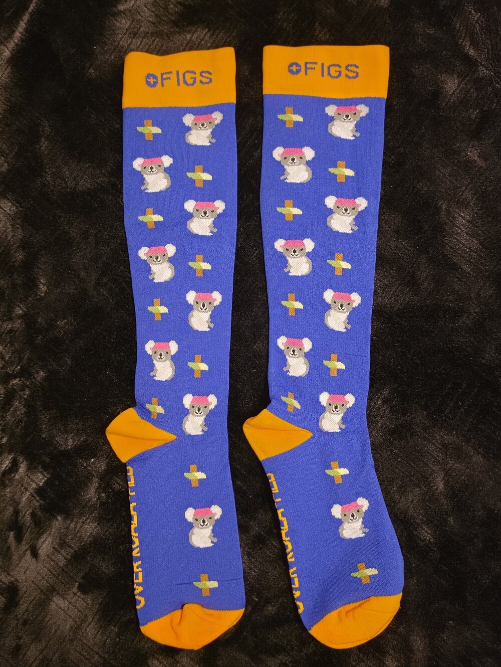 New FIGS Koala Animal Compression Socks